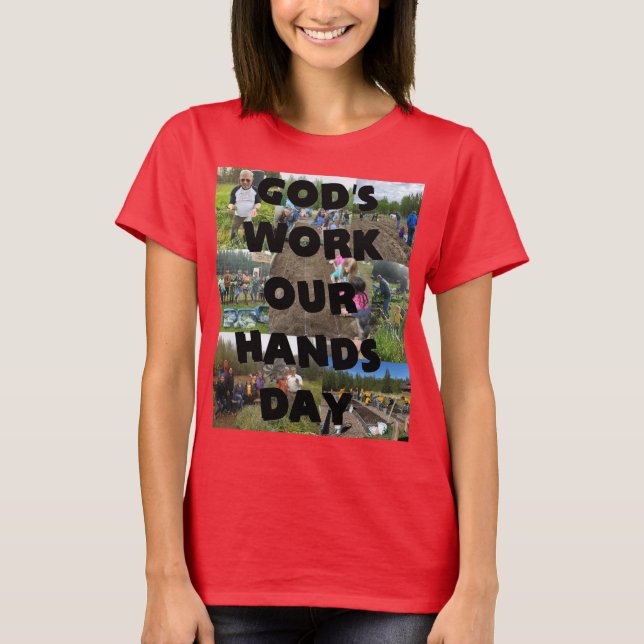 Camiseta Trabalho de Deus Nossas Mãos (Frente)