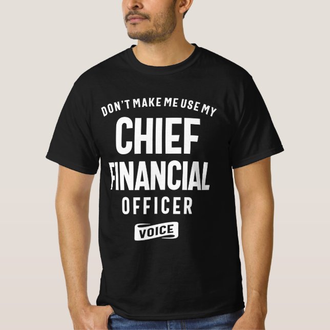Camiseta Trabalho de Diretor Financeiro (Frente)