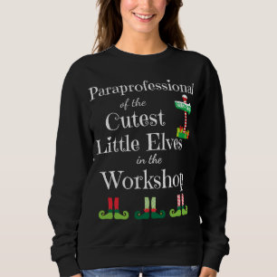 Camiseta Trabalho de Elfos de Natal para Professores Parapr