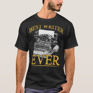 Camiseta Trabalho de Escrevendo de Gravação do Autor do Mel