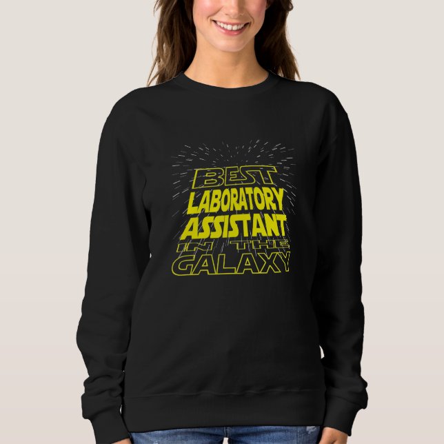 Camiseta Trabalho de Galáxia Legal Assistente de Laboratóri (Frente)