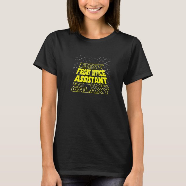 Camiseta Trabalho de Galáxia Legal do Assistente de Escritó (Frente)