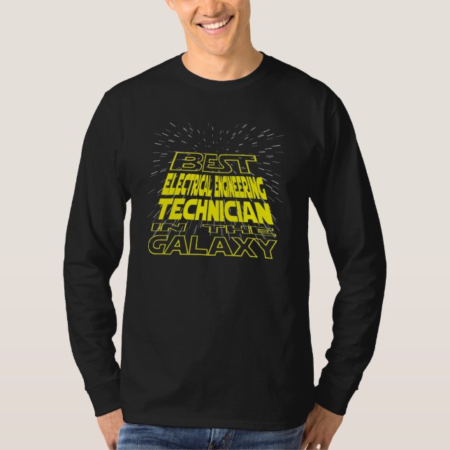 Camiseta Trabalho de Galáxia Legal do técnico de engenharia (Frente)