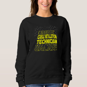 Camiseta Trabalho de Galáxia Legal do Técnico de Instalação