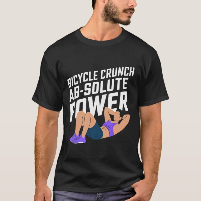 Camiseta Trabalho de Malhação de Bicicleta de Exercício de  (Frente)
