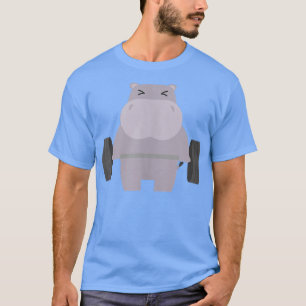 Camiseta Trabalho de Malhação de Elevação de Hippo
