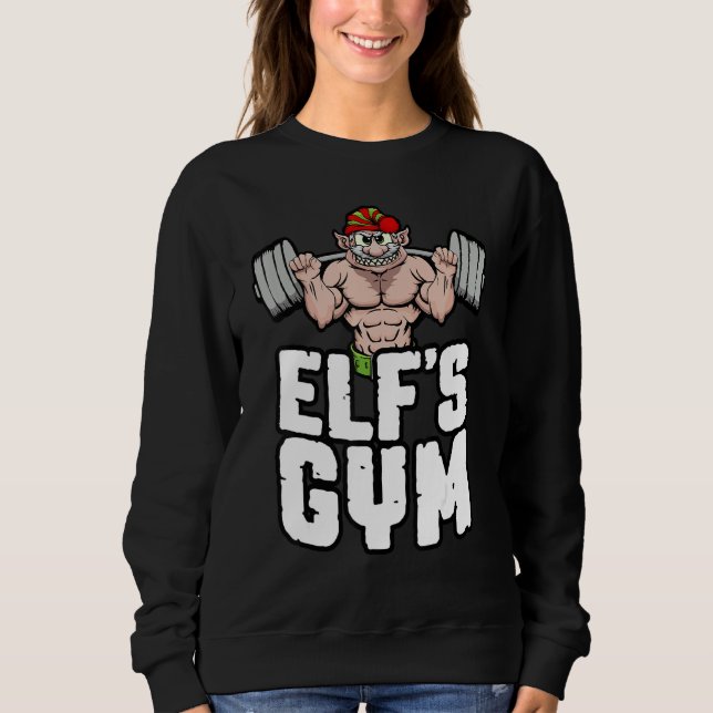 Camiseta Trabalho de Natal do ginásio do Elf no Dia da Pern (Frente)