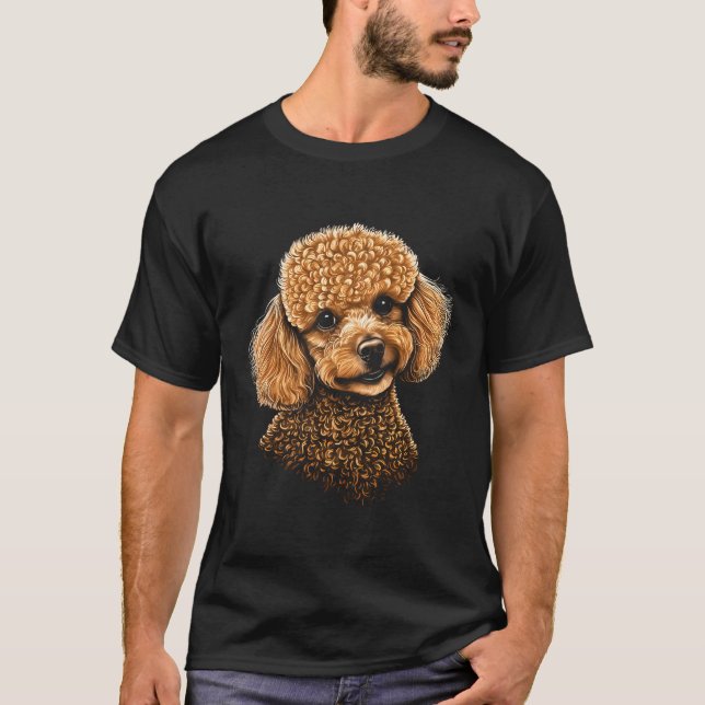 Camiseta Trabalho De Poodle De Brinquedo Irresistível A Nes (Frente)