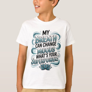 Camiseta Trabalho de respiração de meditação de yoga engraç