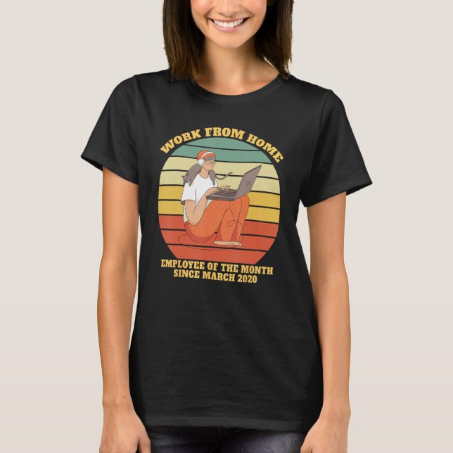 Camiseta Trabalho Do Funcionário Doméstico Do Mês Desde 2 D (Frente)