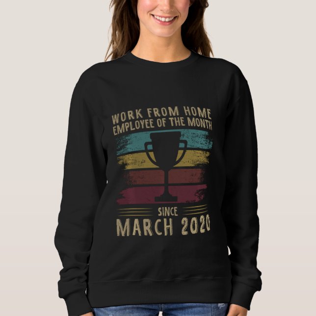 Camiseta Trabalho Do Funcionário Em Casa Do Mês Desde Mar (Frente)