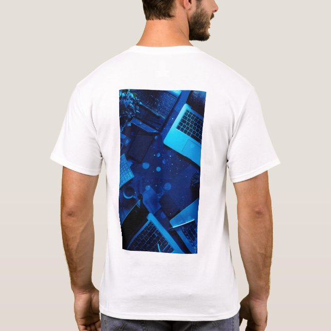 Camiseta Trabalho do Home Freelancer Computer Configurar T- (Verso)
