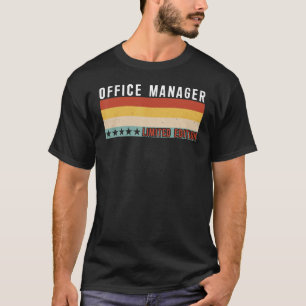 Camiseta Trabalho do Office Manager Cargo Profissão de Prof