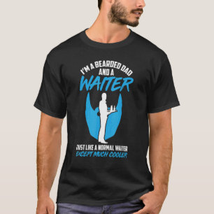 Camiseta Trabalho Do Servidor De Garçonete De Garçom Mens N
