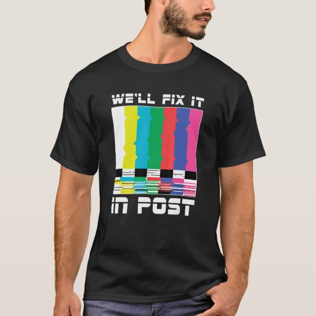 Camiseta Trabalho do Videógrafo da Câmera Cameraman Vamos c (Frente)