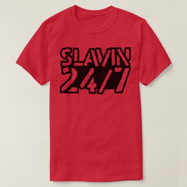 Camiseta trabalho e escravidão todos os dias 247 1 (Frente do Design)