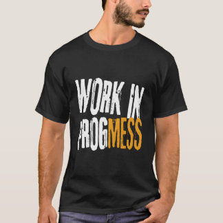 Camiseta Trabalho Em Andamento S Trabalhadores Grunge
