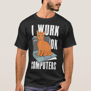 Camiseta Trabalho Em Computadores Proprietário 3