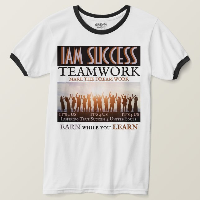 CAMISETA TRABALHO EM EQUIPE (Frente do Design)
