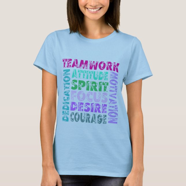 Camiseta Trabalho em equipe da VolleyChick (Frente)