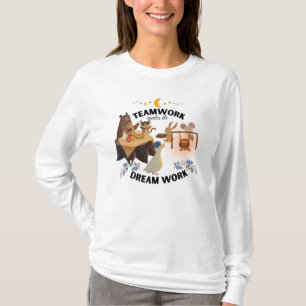 Camiseta Trabalho em equipe faz o Sonho Trabalhar Leve Long