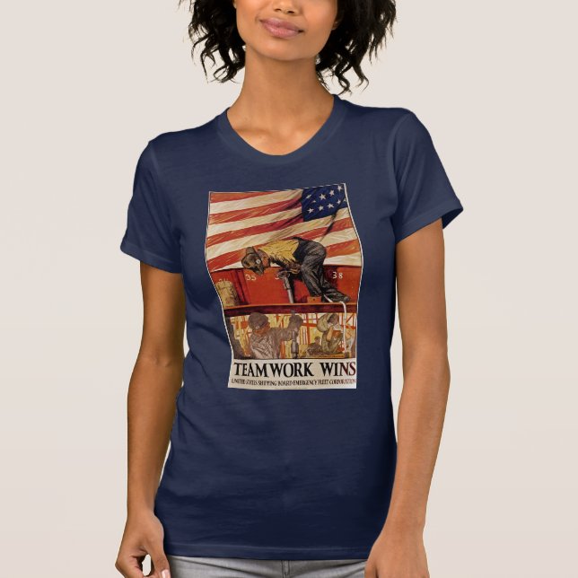 Camiseta Trabalho em equipe vence (Frente)