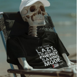 Camiseta Trabalho Engraçado - Citação do Modo de Poupança d