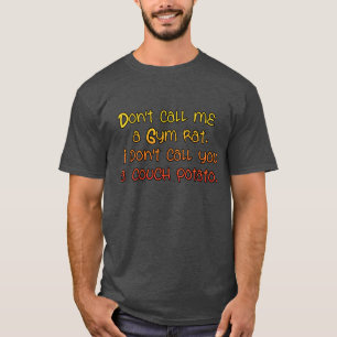 Camiseta Trabalho Engraçado de Humor com Rato de Gym