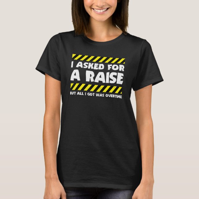 Camiseta Trabalho Engraçado Memória - Trabalhando Horas Ext (Frente)