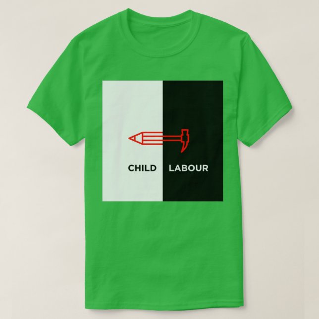 Camiseta Trabalho Infantil (Frente do Design)