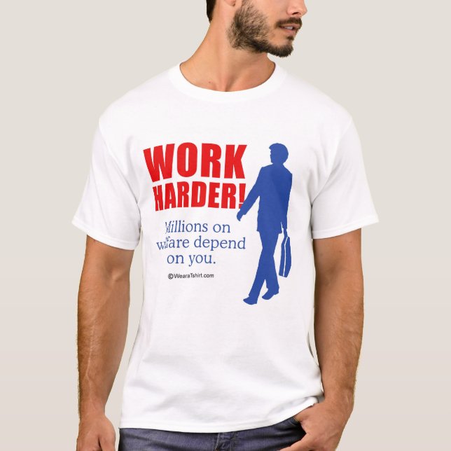 CAMISETA TRABALHO MAIS DURAMENTE (Frente)