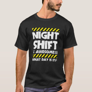 Camiseta Trabalho Memória Turno Noturno É Incrível Trabalha