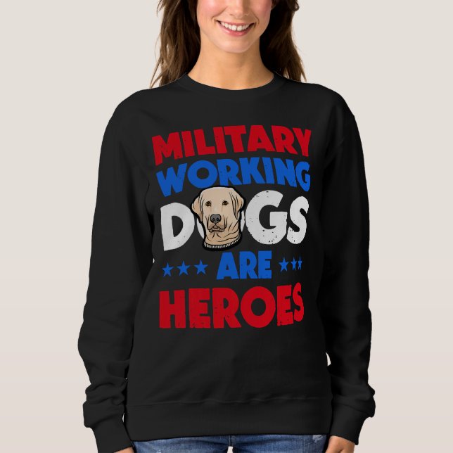 Camiseta Trabalho Militar do Labrador Retriever (Frente)