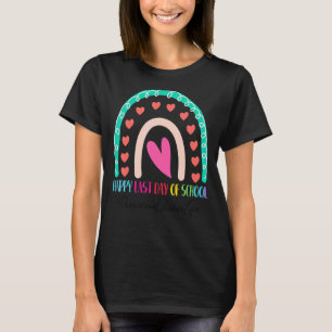 Camiseta Trabalho na pré-escola Feliz no último dia da esco