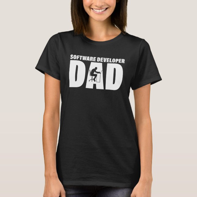 Camiseta Trabalho Profissão Para Pai De Desenvolvedores De  (Frente)