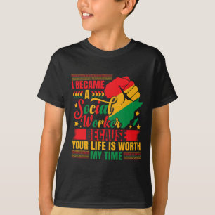 Camiseta Trabalho Social Décima Época Negra História Social