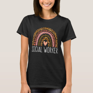 Camiseta Trabalho Social Leopard Rainbow 2022