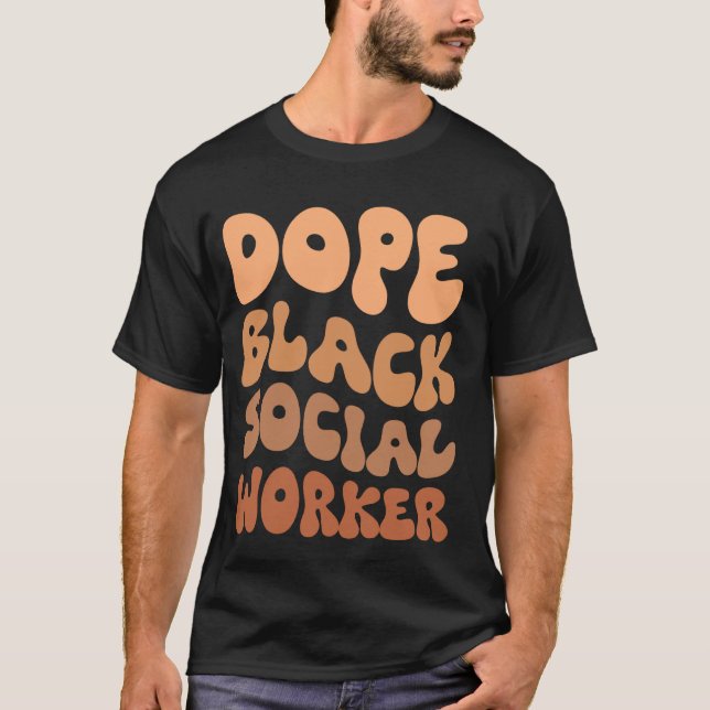 Camiseta Trabalho Social Negro Mês de História Negra (Frente)