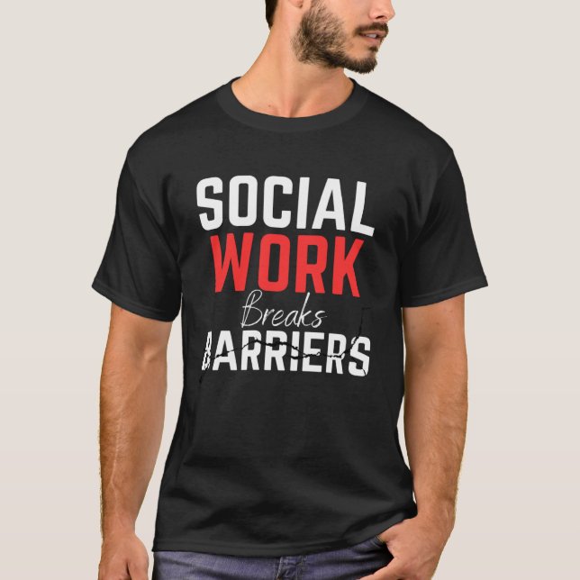 Camiseta Trabalho Social Rompe Barreiras  Assistente Social (Frente)