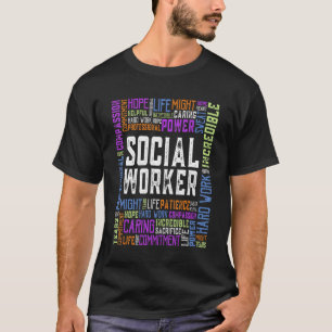 Camiseta Trabalho Social Trabalhador Social Mês Mulheres Ho