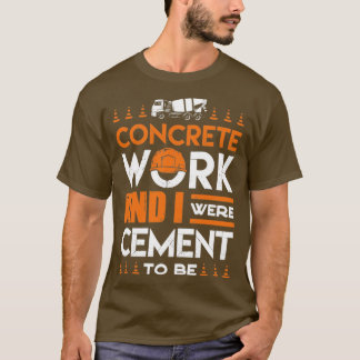 Camiseta Trabalhos Concretos Do Misturador Concreto De Fina
