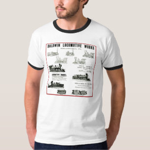 Camiseta Trabalhos da locomotiva de Baldwin