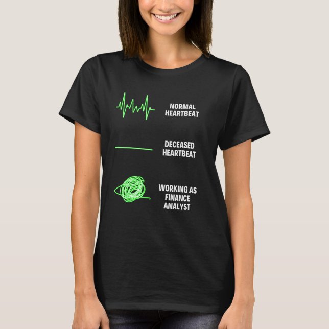 Camiseta Trabalhos de Analista Financeiro Comercial (Frente)
