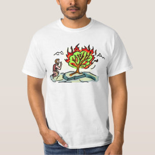 Camiseta Trabalhos de arte de Moses e de cristão do arbust