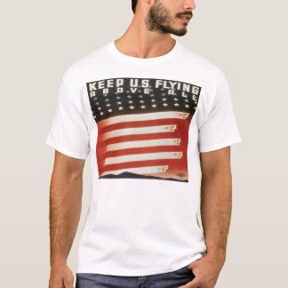Camiseta Trabalhos de arte patrióticos do vintage -