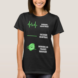 Camiseta Trabalhos de Business Finance do gerente financeir