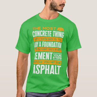 Camiseta Trabalhos De Construção De Misturador De Concreto