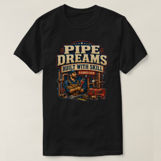 Camiseta Trabalhos de Encanação de Encanador Vintage Ofício