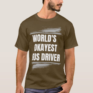 CAMISETA TRABALHOS DE PROFISSÃO DE DRIVER DE ÔNIBUS MUNDIAI