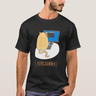 Camiseta Trabalhos De Programador A Partir De Gato Doméstic